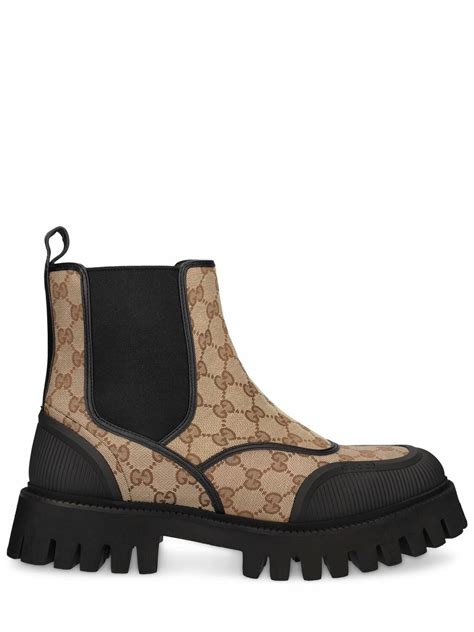 gucci denim chelsea boots